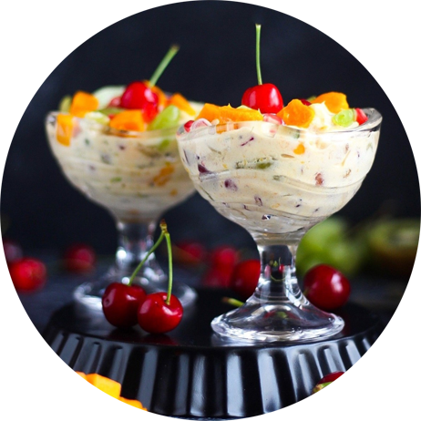 power-catamaran-seychelles-fruits-salad-with-Vanilla-Ice-cream